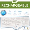 thumbnail image 2 of Elink KBR630 - Ensemble Clavier et Souris Sans Fil, Rechargeable, 2,4 GHz, Blanc, 2 of 2