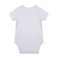 thumbnail image 1 of MIASHUI Cache-Couche à Manches Courtes Uni pour Bébé Unisexe Garçon Fille, Blanc, 0-3 Mois, 1 of 6