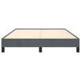 thumbnail image 4 of vidaXL Bed Frame Dark Grey 137x190 cm Full Velvet, 4 of 7