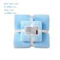thumbnail image 3 of Fleece Towel Set, EDHITNR Soft Absorbent Bath Towel, Premium Microfiber Quick Dry Hand Towel Machine Washable, Light Blue, 3 of 6