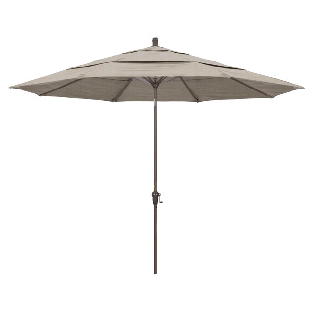 California Umbrella Parapluie de Patio 11' en Granit Tissé