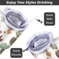 thumbnail image 4 of Gobelet 40 Oz avec Poignée et Paille Isolé Double Paroi en Acier Inoxydable Tasse de Voyage Boîte Cadeau Gobelet Réutilisable Tasse de Café de Voyage pour Bureau Tasse de Bière Isolée Portable pour Boissons Chaudes et Froides, 4 of 5