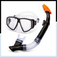 thumbnail image 1 of Dolfino Pro Pinnacle Adult Mask and Snorkel Combo Set - Black, 1 of 6