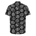thumbnail image 4 of VBTAPA Mens Spring Shirts Happy Easter Day Rabbit Eggs Print Button Down Shirt Short Sleeve Hawaiian Beach Party Tops Lightning Sales Today Multicolor XXXXL, 4 of 6