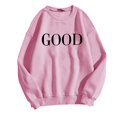 thumbnail image 4 of 2025 Femmes Décontracté Long 4X Chandail à Manches T-Shirt Graphique T-Shirts Couleur Imprimé Col Rond Chandails Molletonnés Chandail Confortable Chandails Molletonnés pour Femmes Hauts pour Femmes, 4 of 5