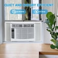 thumbnail image 2 of Ourlova 6000 BTU Window Air Conditioner Window AC Unit with WiFi Remote App Control Timer Function for Bedroom Apartment Living Room, 2 of 6