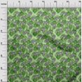 thumbnail image 3 of oneOone Cotton Jersey Green Fabric Tropical Craft Projects Decor Fabric Printed By The Yard 58 Inch Wide, 3 of 5
