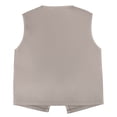 thumbnail image 4 of TOPTIE Kid Volunteer No-Button Child Vest Waistcoat Party Vests 5 Packs-Khaki-M, 4 of 5