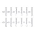 thumbnail image 1 of 12x 2.17/2.36/2.76inch Pool Joint Pins & Rubber Seals Pool Replacement Parts 6cm, 1 of 7