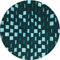 thumbnail image 1 of Ahgly Company Machine Washable Indoor Square Transitional Deep Teal Green Area Rugs, 3' Square, 1 of 7