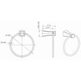 thumbnail image 3 of Chrome Plated Towel Ring With Toilet Paper Holder Accessory Set AI-13324, 3 of 5