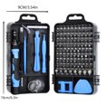 thumbnail image 3 of EGNMCR Trousse d'Outils Polyvalente pour Tournevis en Acier au Carbone 115 en un, 3 of 3