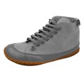 thumbnail image 1 of Women's Comfortable Booties Solid Color Leather Flat Heel Boots Retro Shoes, 1 of 2