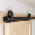 thumbnail image 2 of Trousse de Quincaillerie pour Porte de Grange Coulissante Rouleau en Forme de T + Rail à Raccords Convenant à un Système de Rail Stable pour Porte Simple, Installation Facile, 2 of 6