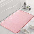 thumbnail image 4 of TopLLC Bathroom Rugs, Rugs for Living Room, Area Rug Thickened Fleece Floor Mats Quilted Kitchen Bathroom Foot Mats Solid Color Entrance Door Mats Foam Foot Mats 19.68x31.49in Blanket Blanket, 4 of 6