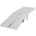 thumbnail image 1 of HOMCOM 8ft Wheelchair Ramp Foldable Portable Scooter Mobility Easy Access Carrier Ramp with Carrying Handle Aluminum Alloy, 1 of 10