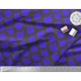 thumbnail image 3 of Soimoi Blue Poly Georgette Fabric Fish Animal Skin Printed Fabric 1 Yard 52 Inch Wide, 3 of 3