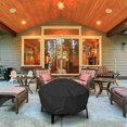 thumbnail image 2 of Round Fire Pit Cover, Outdoor Patio Garden Waterproof Fire Pit Cover (85×85×40cm), 2 of 5