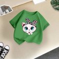 thumbnail image 5 of PMVFHDE T-Shirts d'Été Décontractés pour Filles, T-Shirt Graphique Mignon à Col Rond et Manches Courtes pour Fille, T-Shirt d'Été Décontracté Vert, 11-12 Ans, 5 of 5
