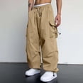 thumbnail image 4 of Pantalon Cargo pour Hommes Coupe Décontractée Pantalon de Randonnée Tactique pour Hommes avec Multiples Poches Décontracté Extérieur Travail Jogger Pantalon Cargo, 4 of 7