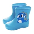 thumbnail image 1 of MIASHUI Kids Rain Boots Lightweight Easy On Rubber Rain Shoes,Blue,4.5-5 Years, 1 of 3
