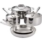 Tramontina Signature Tri-Ply Base Stainless Steel 8-Piece Cookware Set with Lids, Dutch Oven, Pots & Pans Kitchen Set, Induction-Ready, Oven-Safe, Dishwasher-Safe