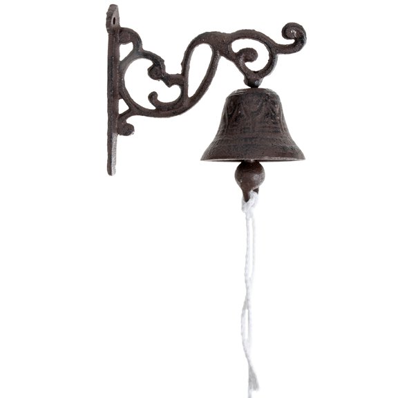MasteelfCA Wall Hanging Bell Iron Doorbell Welcome Sign Retro Style Manually Shaking Doorbell