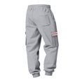 thumbnail image 3 of Ceisia Men Solid Color Loose Casual Pants Elastic Waist Drawstring Sports Gift Work Trousers, 3 of 9