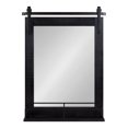 thumbnail image 2 of Kate and Laurel Cates Farmhouse Vertical Mirror with Shelf, 24 x 31, Black, Decorative Rustic Wall Mirror with Functional Shelf for Storage and Display, 2 of 8