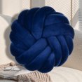 thumbnail image 3 of YAOMOBB Handmade Throw Pillows Breathable Knot Pillow Ball Round Handmade Throw Pillows with Braided Design, 3 of 7