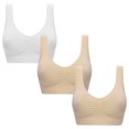 thumbnail image 1 of tumgatte Women Color Plus Size Ultra-thin Large Bra Sports Bra Full Bra Cup Tops Clearance, 1 of 6