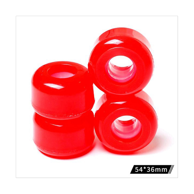 4 Pcs/set Roue de Skateboard Longboard 54mmx36mm 82A Roue Acrobatique Skateboards Downspeed PU Roue, Blanc