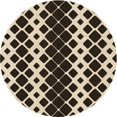 thumbnail image 1 of Ahgly Company Tapis d'Intérieur Lavables en Machine, Ronds, Transitionnels, Zone Grise, 4' Ronds, 1 of 7