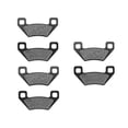 thumbnail image 1 of KMG Front + Rear Brake Pads Compatible with 2008-2011 Kymco MXU 375 4X4 IRS - Non-Metallic Organic NAO Brake Pads Set, 1 of 4