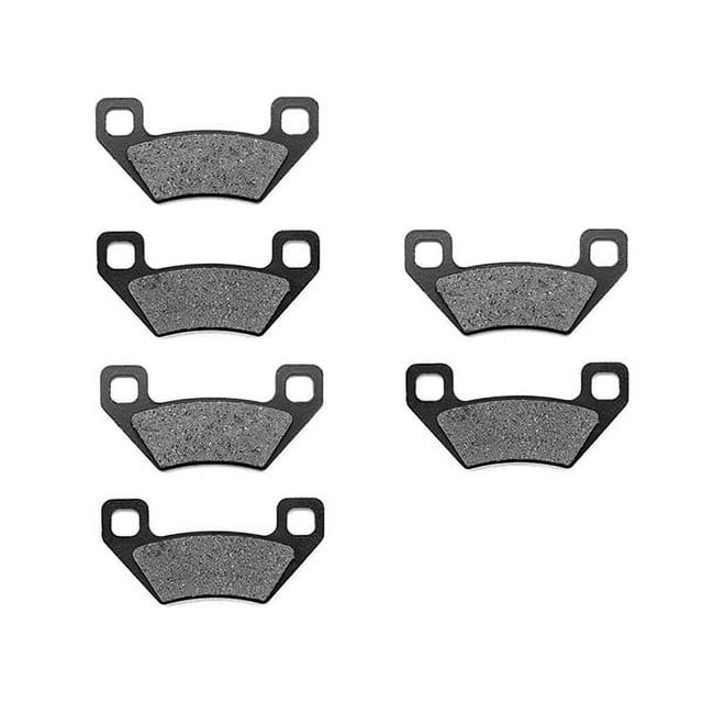 KMG Front + Rear Brake Pads Compatible with 2008-2011 Kymco MXU 375 4X4 IRS - Non-Metallic Organic NAO Brake Pads Set