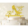 thumbnail image 1 of Custom Birthday Cake Topper Personalized Mirror Gold Cake Topper Color Option Available 5-7 Inches Wide, 1 of 1