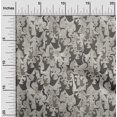 thumbnail image 2 of oneOone Tissu en Rayonne Gris Abstrait pour Robe Tissu Imprimé au Mètre 56 Pouces de Large, 2 of 4