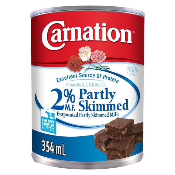 Carnation Evaporated Milk, Partly Skimmed 2% M.F., 354mL