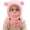Pink, variant on 1pc, children's winter wool hat, children's balaclava, ski mask, windproof and warm, adjustable with fleece lining, suitable for boys and girls.,B,Coffee
