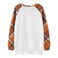 thumbnail image 5 of Atogsazn Chandails de l\'Action de Grâce pour Femmes, Coupe Ample, Col Rond, Manches Longues, Chemisiers Amples, Hauts Amples, Orange, P, Mode, 5 of 5