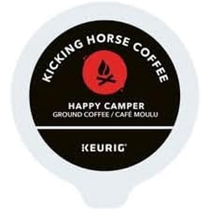 Kicking Horse Happy Camper, Rôtissement moyen Coffee Les pods K-Cup, 96 Compte, pour Keurig Brewers