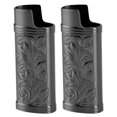 thumbnail image 1 of Étui de Briquet Rétro, Gravure Florale 3D, Couvercle en Alliage de Zinc, 1 of 8