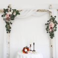 thumbnail image 1 of Langgg Rustic Artificial Flower Swag Handmade Hanging for Parties Arbor Wedding Arch Ornament Light Pink, 1 of 9
