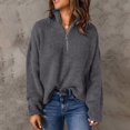 thumbnail image 2 of Cathalem Light Sweaters for WoWomen Chunky Rory Gilmore Crewneck Sweater Ladies Pullover Sweaters Tops,Grey S, 2 of 5