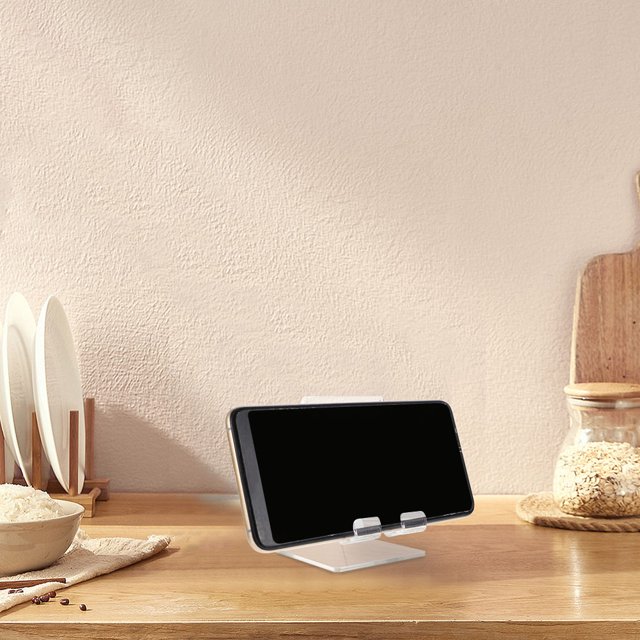 WRISTBIQUE Mobile Phone Display Holder Clear Acrylic Stand for Home Use with Sturdy Design