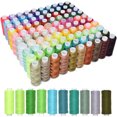 thumbnail image 4 of Transemion 1/2/3 Premium Polyester Thread Spools - Kit For Home Sewing Polyester Is Blue 6 color line 1 Pc, 4 of 6