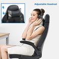 thumbnail image 3 of BestOffice Ergonomic High-Back PC Gaming Chair, Racing Executive Swivel Chair with Lumbar Support, Headrest & Armrests, PU Leather, Camo, 3 of 7