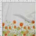 thumbnail image 1 of oneOone Viscose Chiffon Fabric Leaves & Flower Panel Print Sewing Fabric BTY 42 Inch Wide, 1 of 3