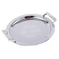 thumbnail image 3 of tredstone Plateau de Service Rond avec Poignées pour Salle de Bain Restaurant Salon Argent m, 3 of 9