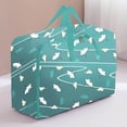 thumbnail image 4 of PRETXORVE Extra Large Reusable Storage with Strong Handles & Zippers, Heavy Duty Washable Moving,, Underbed Organizer for Bedding, Blanket, 4 of 6